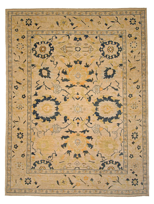 Afghan-made Oushak (9'01"x11'10") - Nuvé