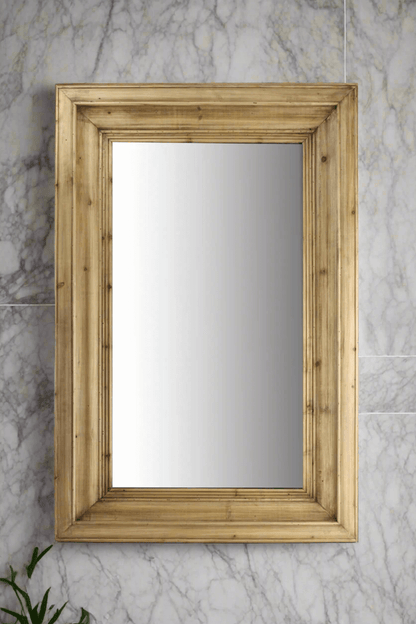 Vintage Wall Mirror with Molded Pine Frame - Nuvé