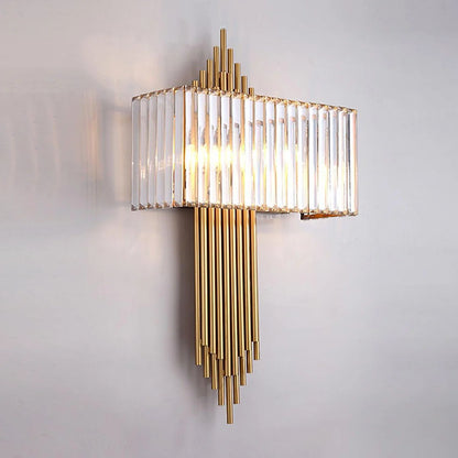 Wallis Gold Crystal Wall Lamp - Nuvé