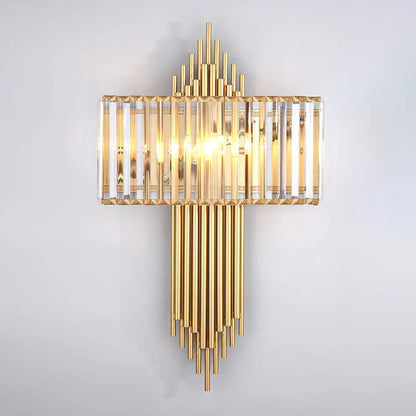 Wallis Gold Crystal Wall Lamp - Nuvé