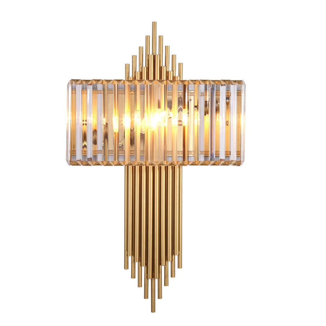 Wallis Gold Crystal Wall Lamp - Nuvé