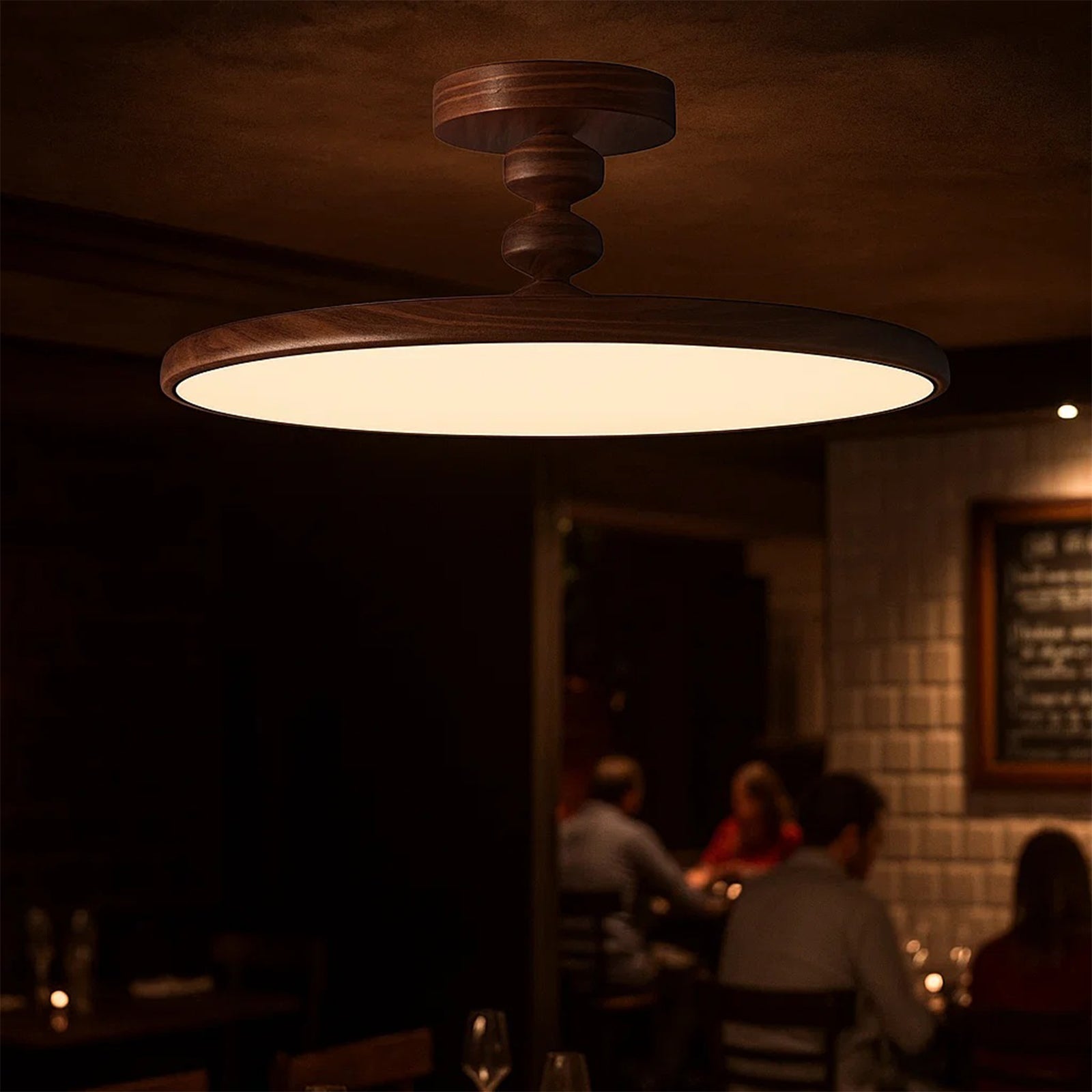 Walnut Ceiling Light - Nuvé