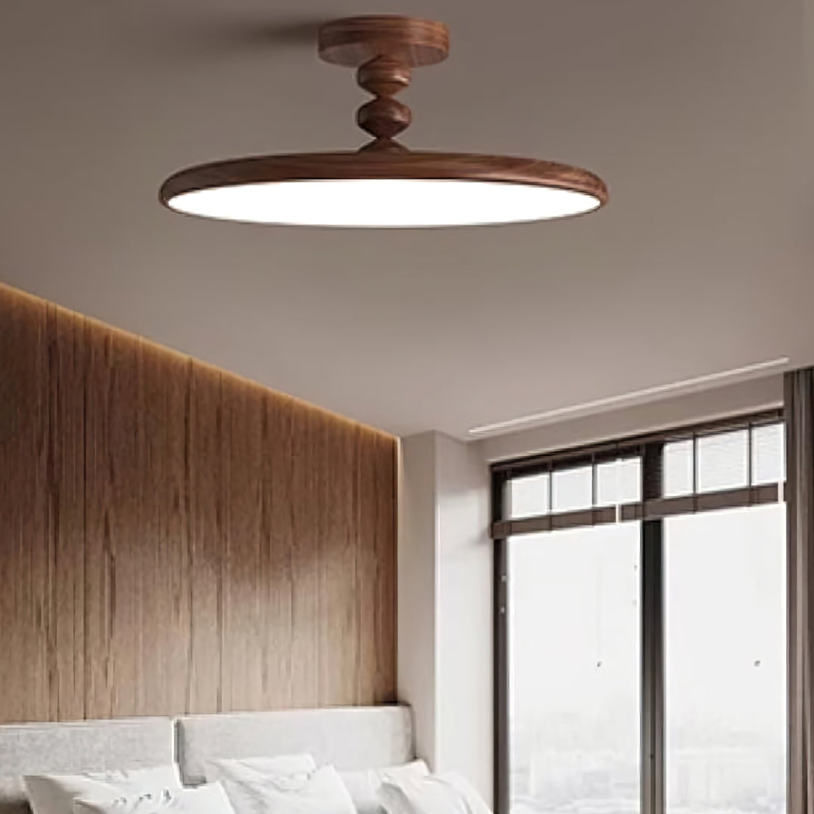 Walnut Ceiling Light - Nuvé