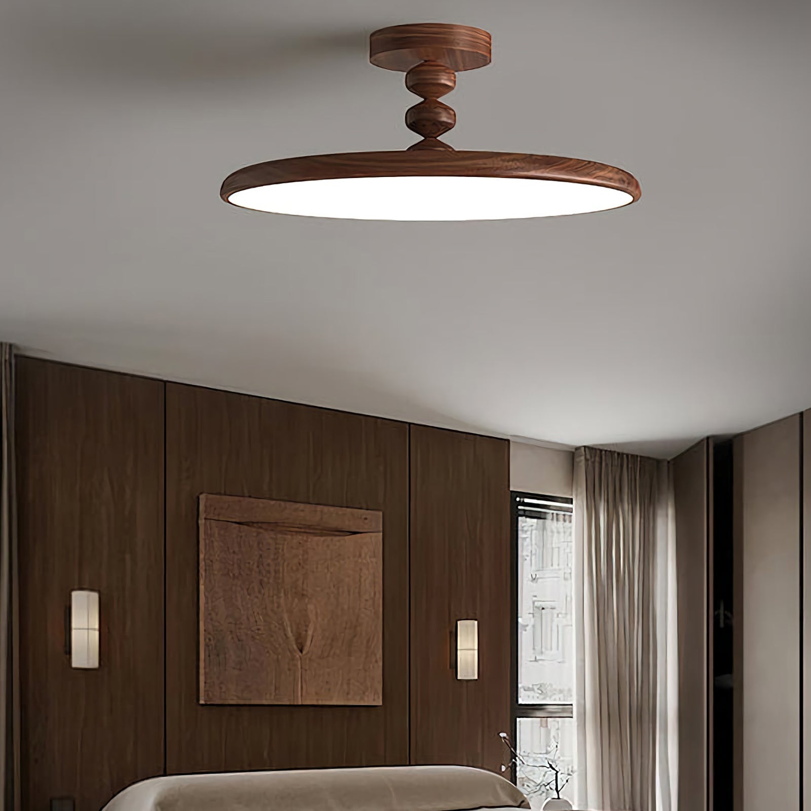 Walnut Ceiling Light - Nuvé