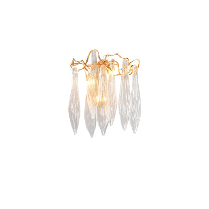 Brass Waterfall Crystal Wall Lamp - Nuvé