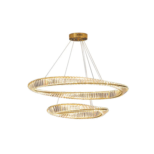Wave Circle Elegant Crystal Chandelier - Nuvé