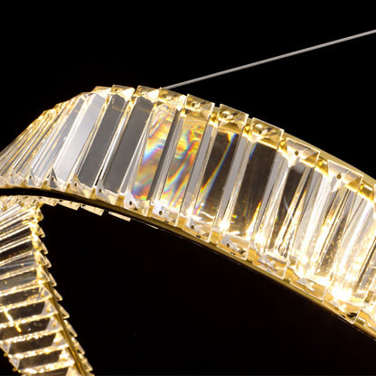 Wave Circle Elegant Crystal Chandelier - Nuvé