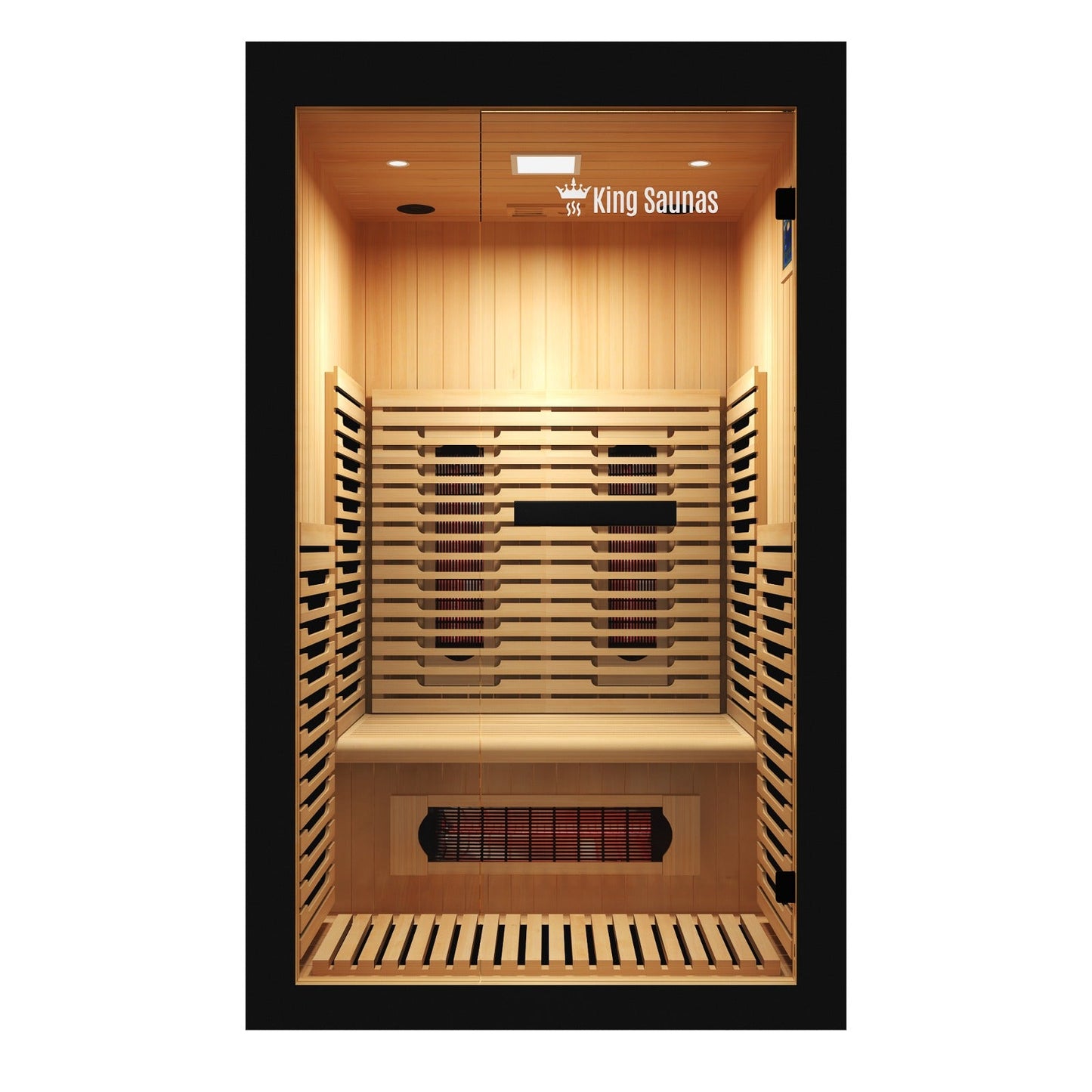 The Crown 2-Person Luxury Full Spectrum Infrared Sauna with Smart WiFi App Control - Nuvé