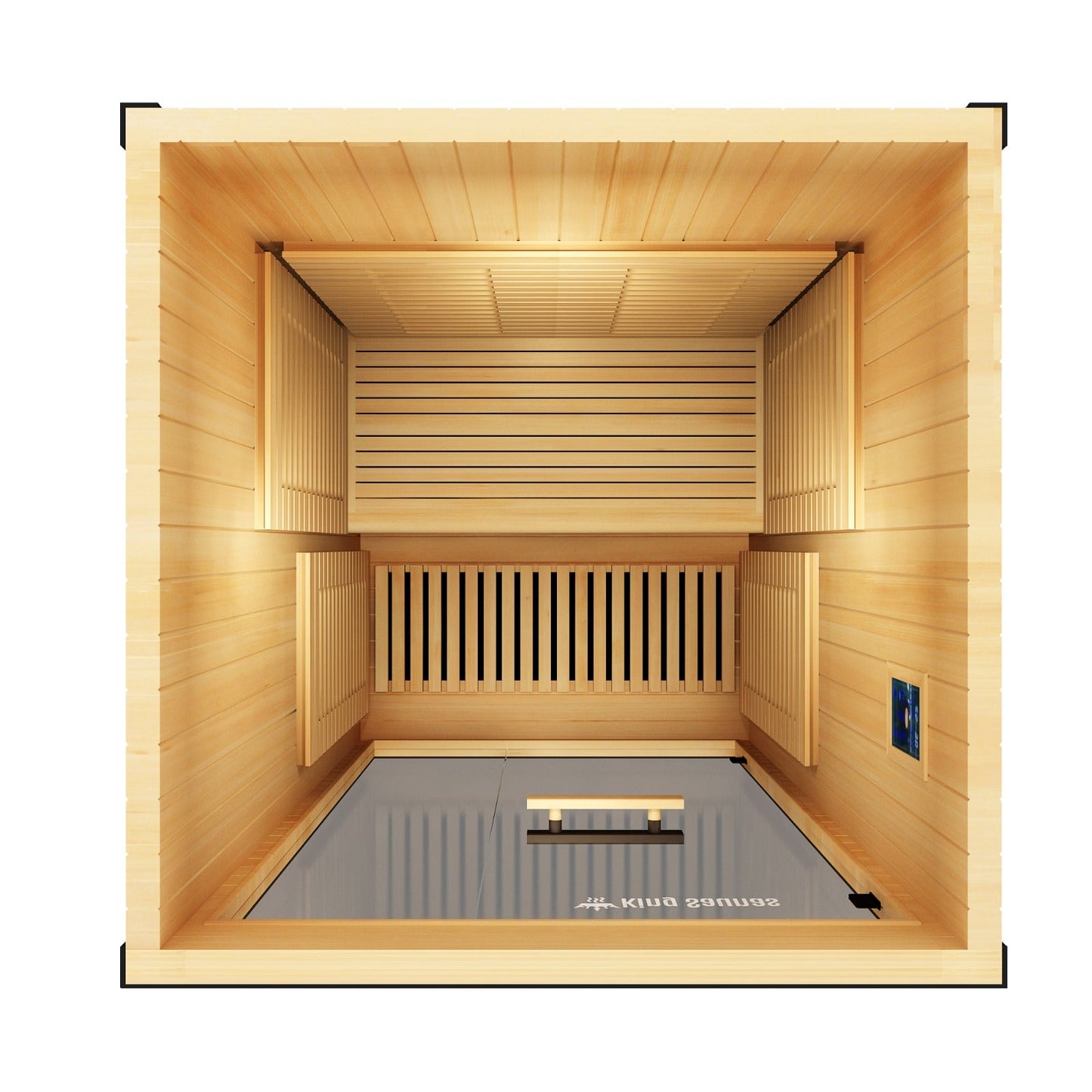 The Crown 2-Person Luxury Full Spectrum Infrared Sauna with Smart WiFi App Control - Nuvé