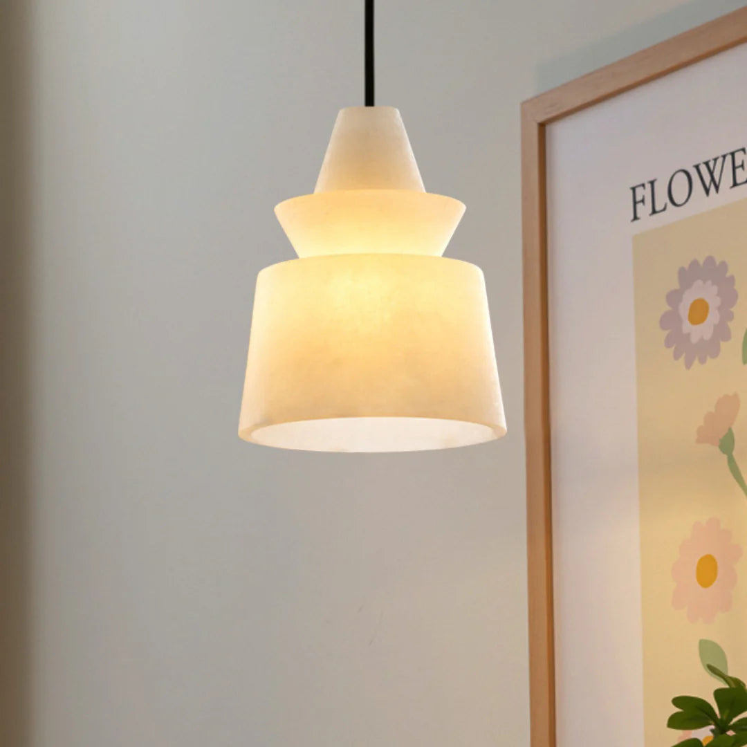 White Alabaster Pendant Light - Nuvé