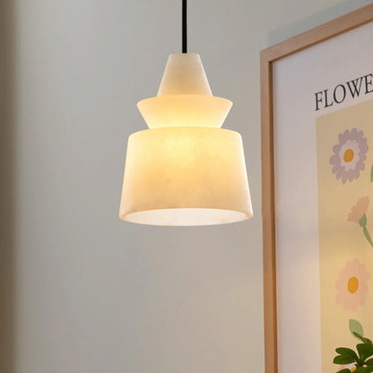 White Alabaster Pendant Light - Nuvé