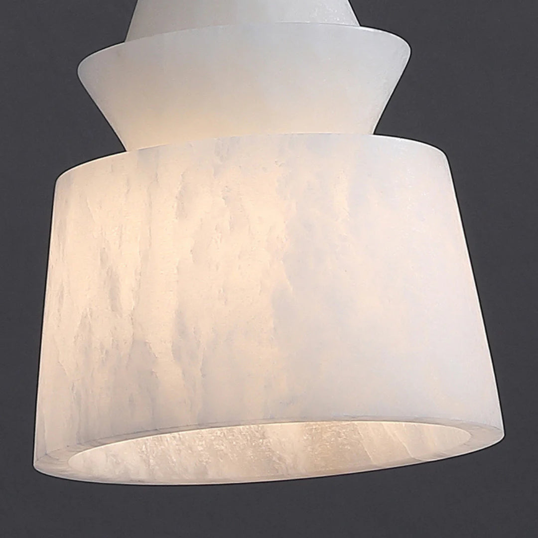 White Alabaster Pendant Light - Nuvé