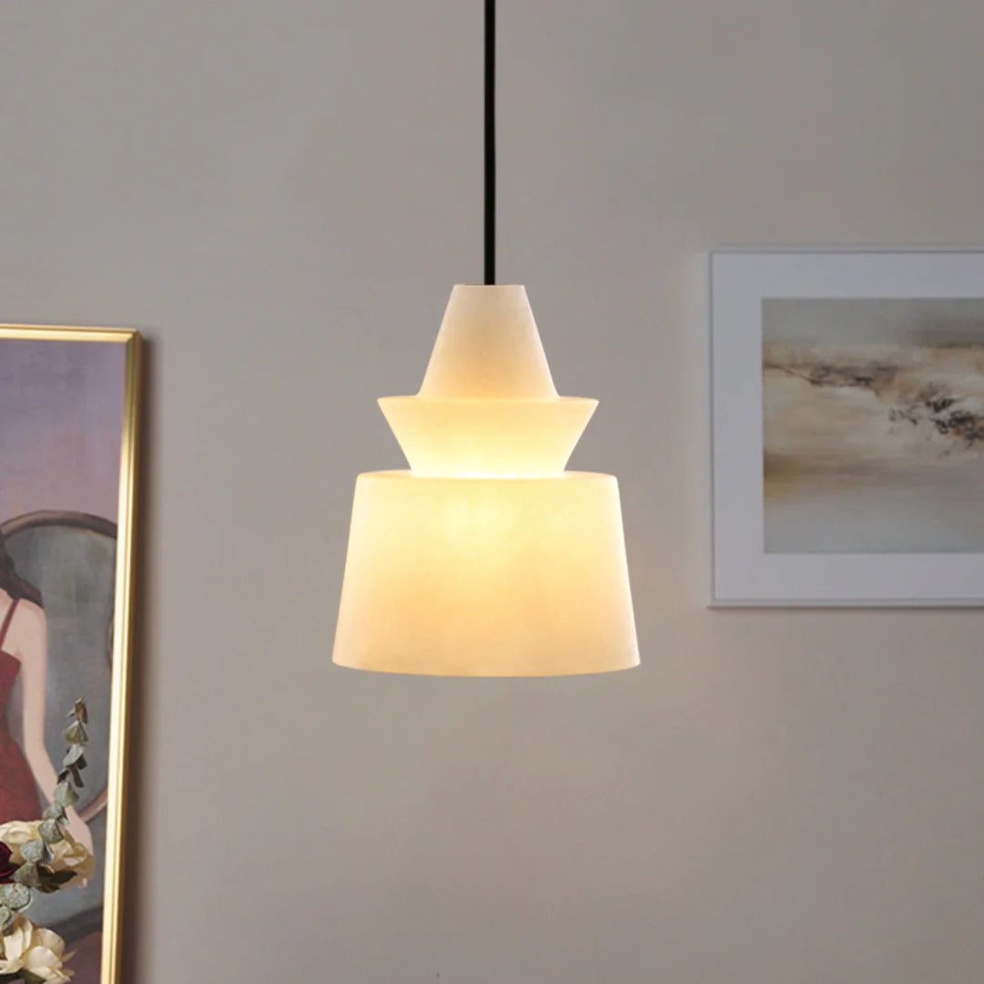 White Alabaster Pendant Light - Nuvé
