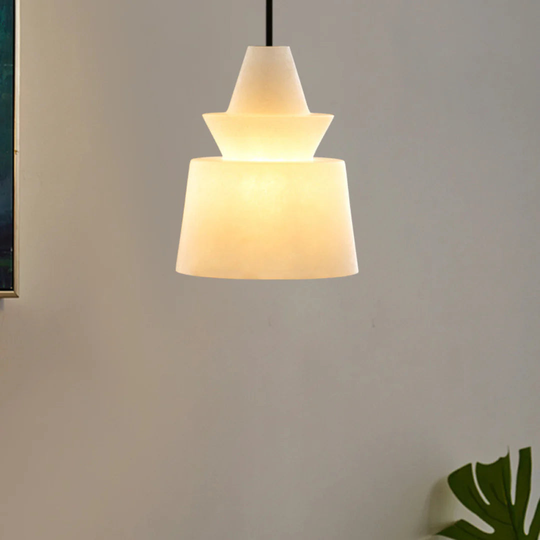 White Alabaster Pendant Light - Nuvé
