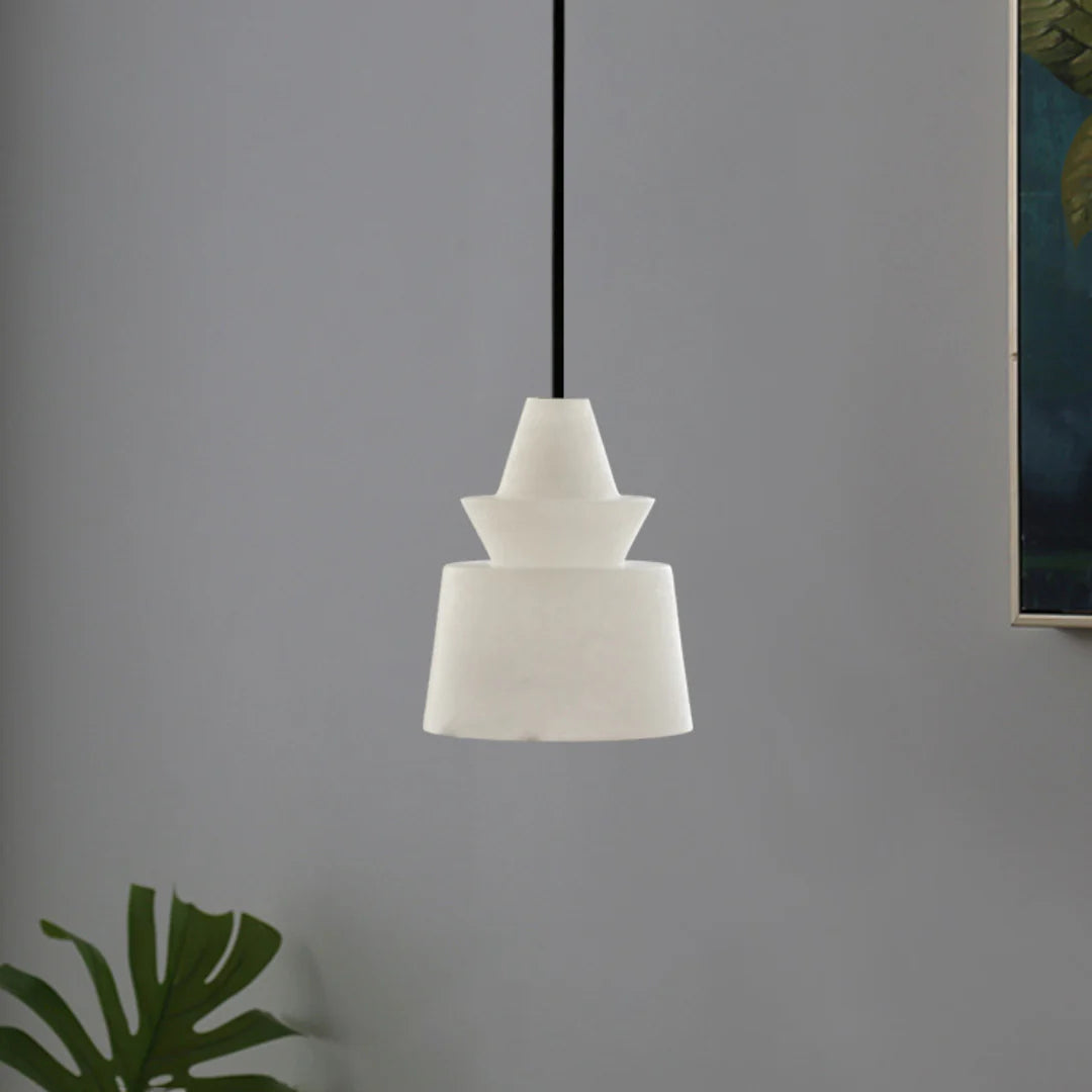White Alabaster Pendant Light - Nuvé