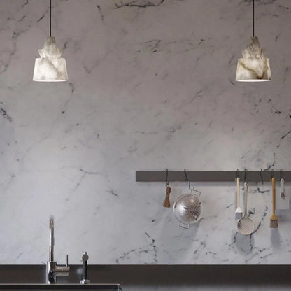 White Alabaster Pendant Light - Nuvé