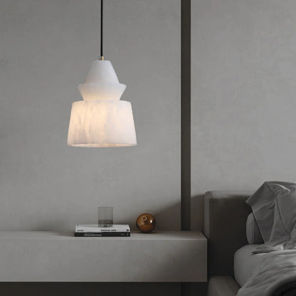 White Alabaster Pendant Light - Nuvé