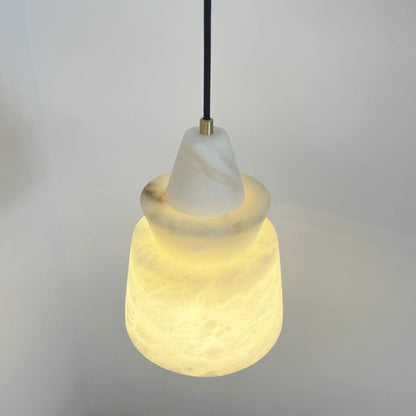 White Alabaster Pendant Light - Nuvé