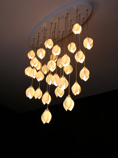 Bloom Porcelain Petals Pendant Light - Nuvé