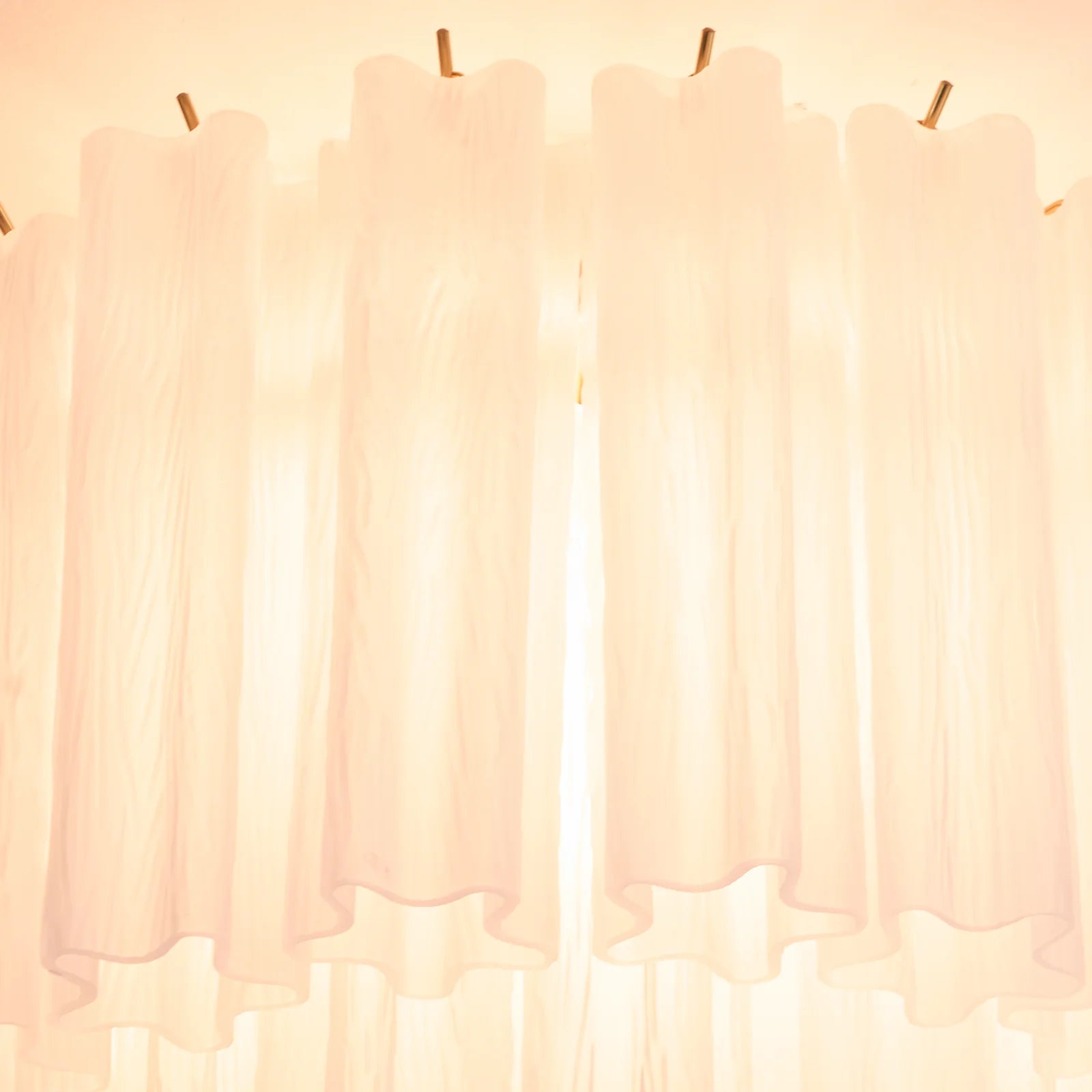 White Glass Tube Murano Ceiling Lamp - Nuvé