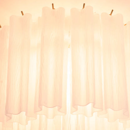 White Glass Tube Murano Ceiling Lamp - Nuvé