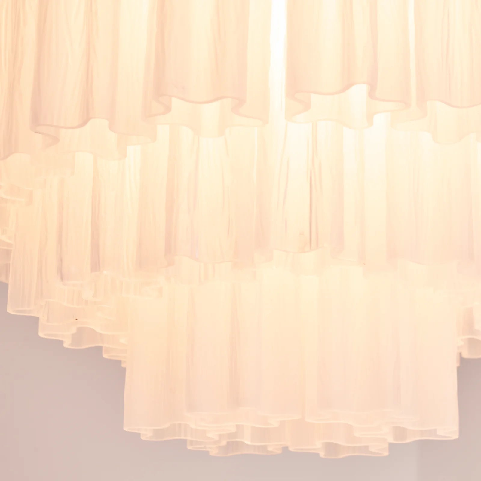 White Glass Tube Murano Ceiling Lamp - Nuvé
