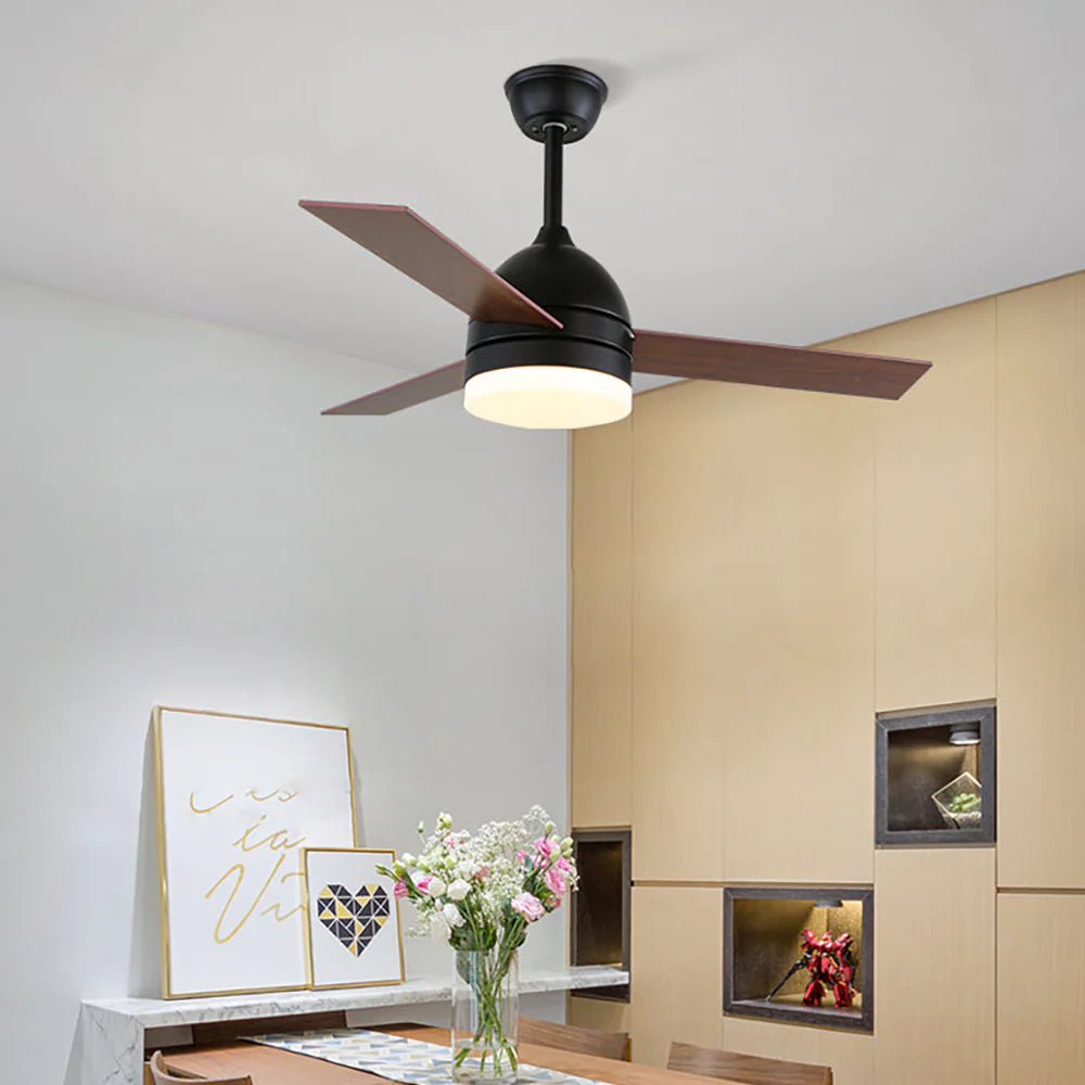 Wood Blade Ceiling Fan Light - Nuvé