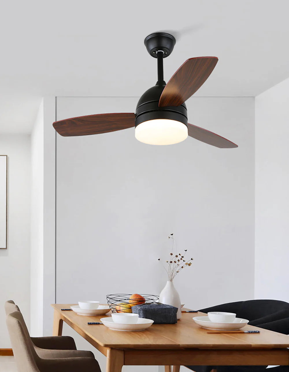 Wood Blade Ceiling Fan Light - Nuvé