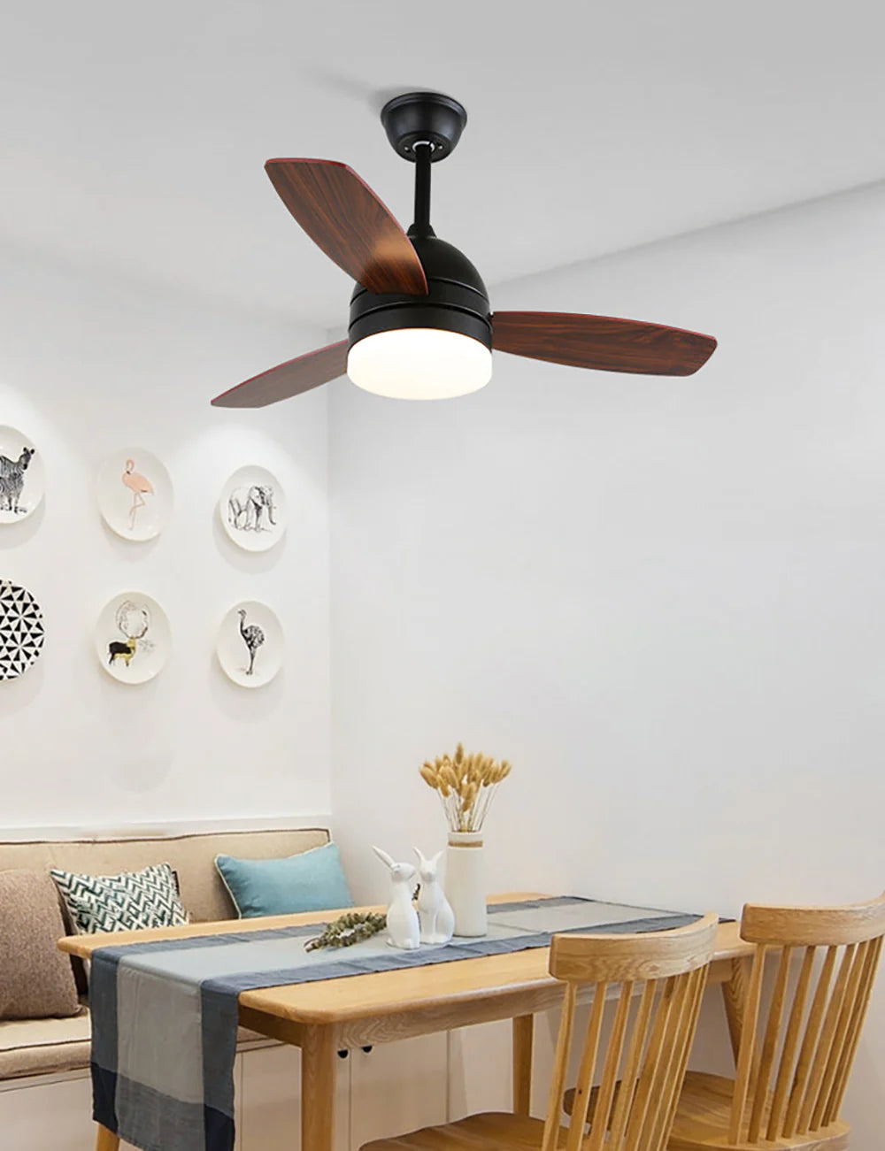 Wood Blade Ceiling Fan Light - Nuvé