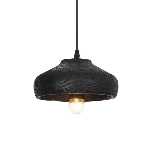 Wood Grain Resin Dome Pendant Light - Nuvé