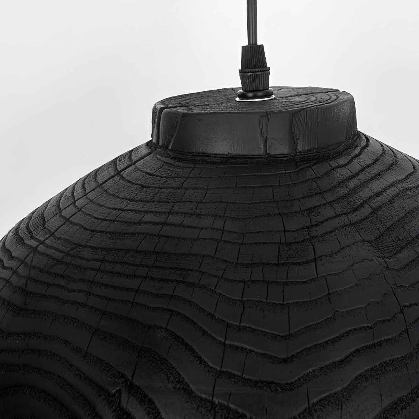 Wood Grain Resin Dome Pendant Light - Nuvé