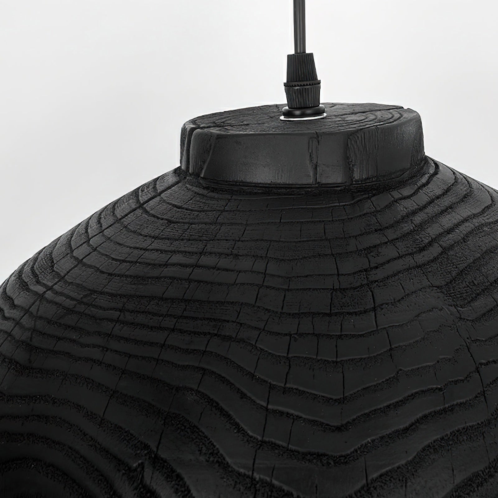 Wood Grain Resin Dome Pendant Light - Nuvé