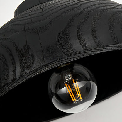 Wood Grain Resin Dome Pendant Light - Nuvé