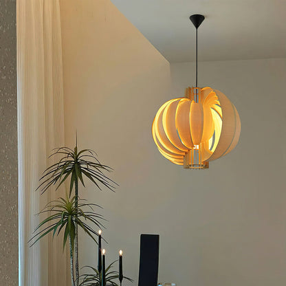 Wooden Lantern Pendant Lamp - Nuvé