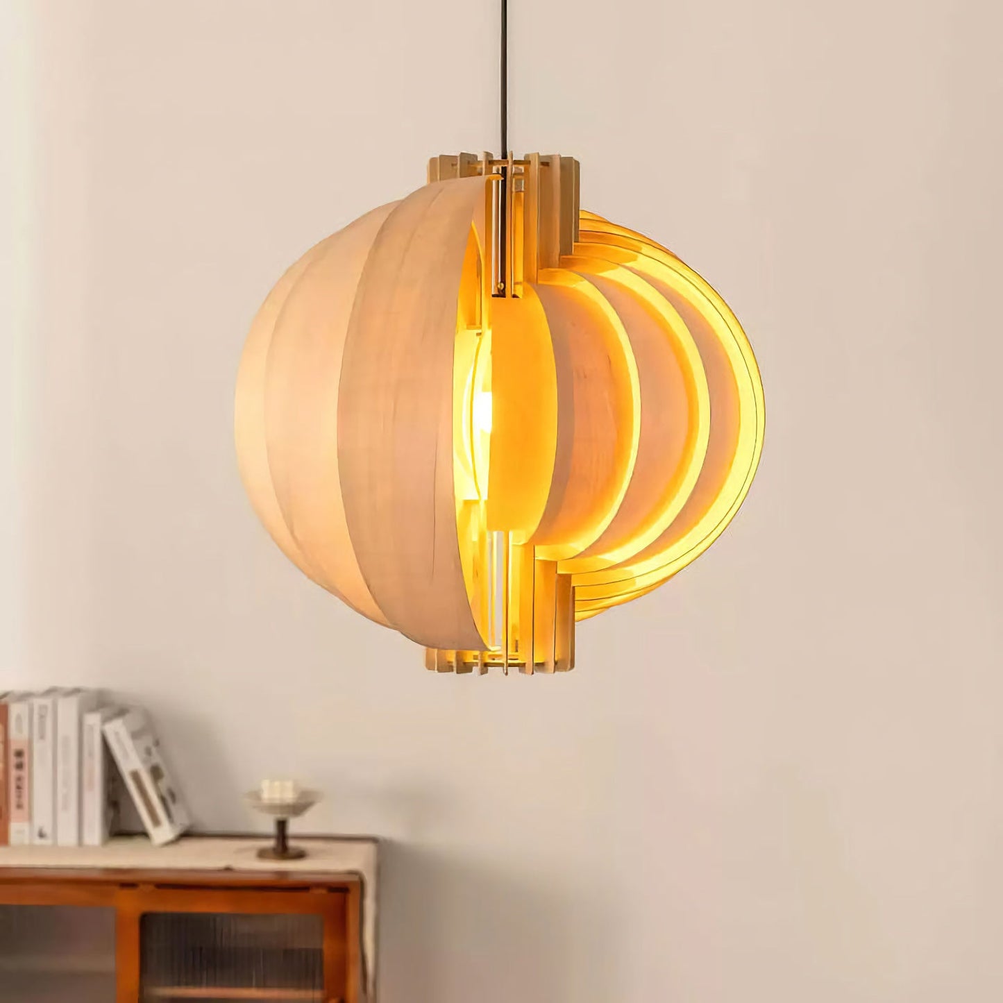 Wooden Lantern Pendant Lamp - Nuvé