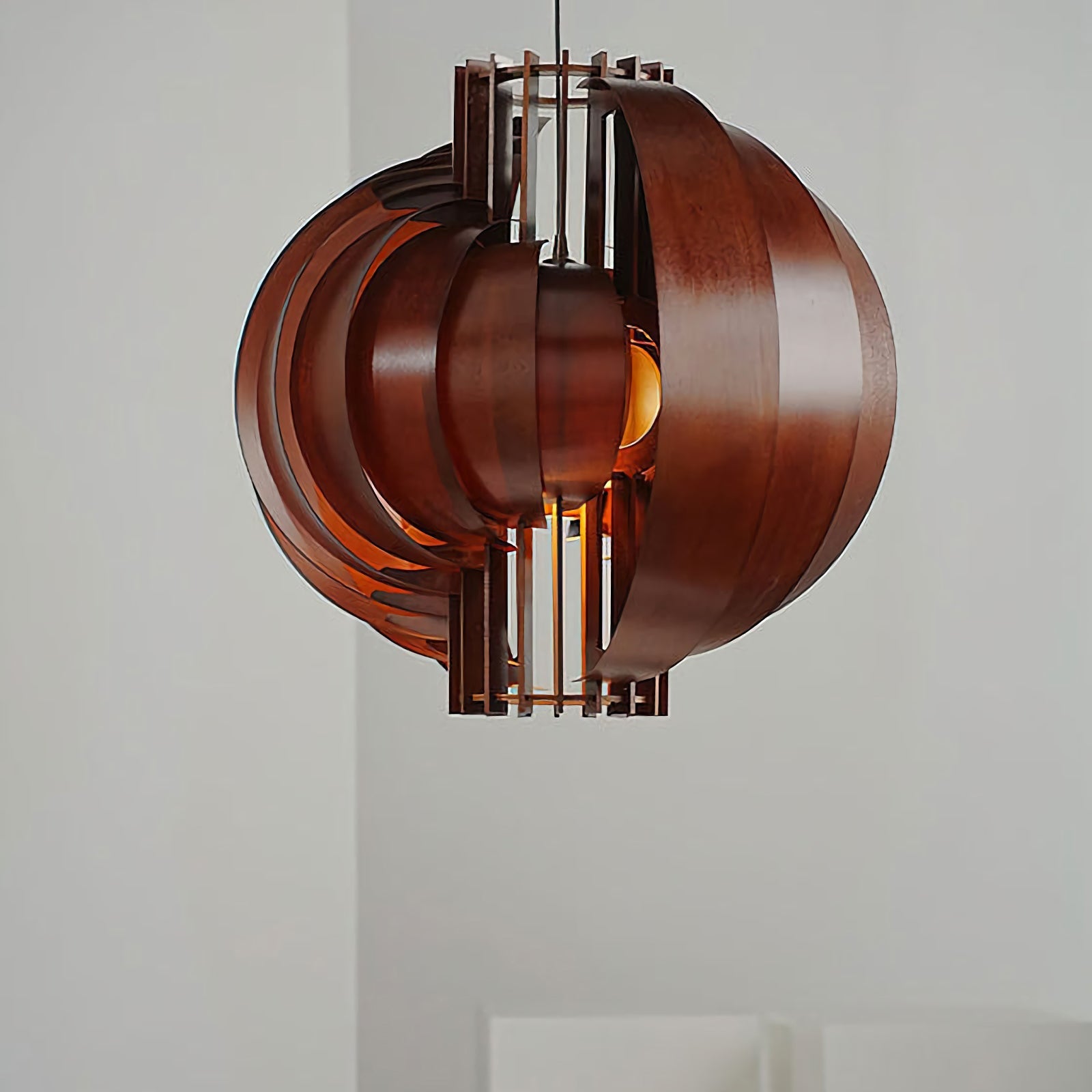 Wooden Lantern Pendant Lamp - Nuvé