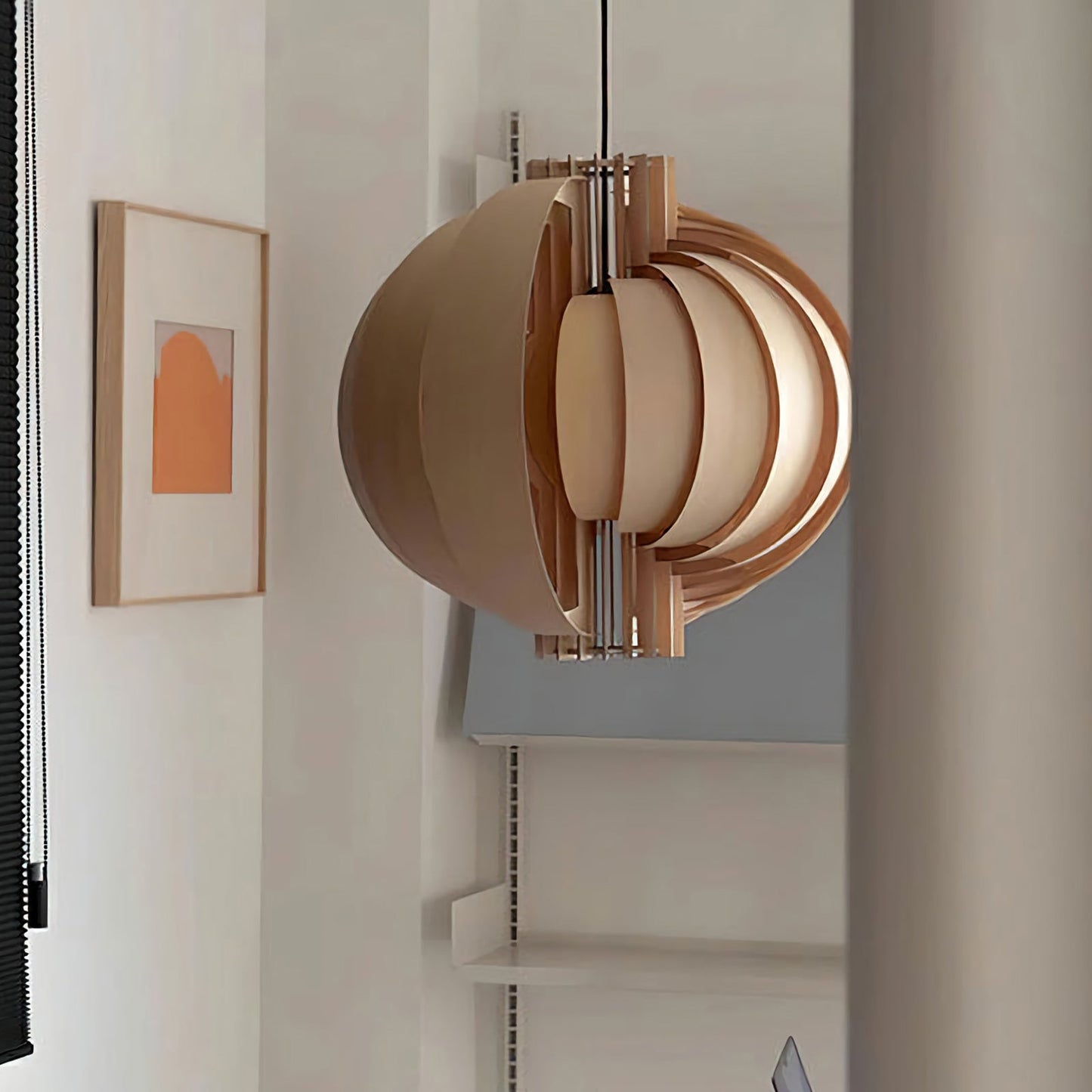 Wooden Lantern Pendant Lamp - Nuvé