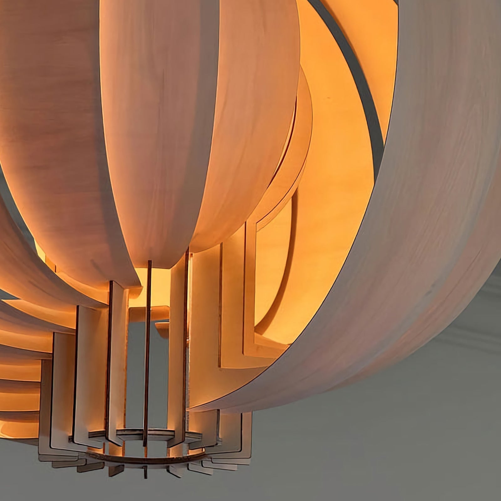 Wooden Lantern Pendant Lamp - Nuvé