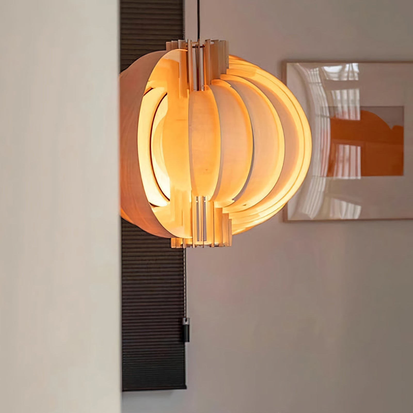Wooden Lantern Pendant Lamp - Nuvé