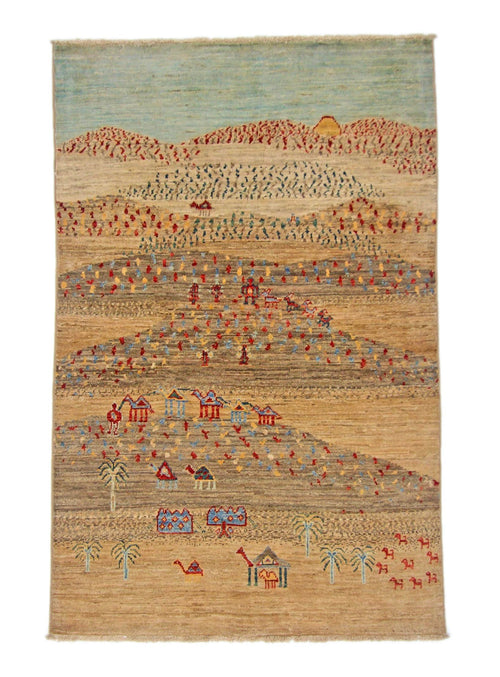 Afghan Gabbeh (3x5) brown - Nuvé
