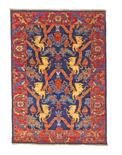 Afghan Folk/Serapi (3x5) blue/red - Nuvé