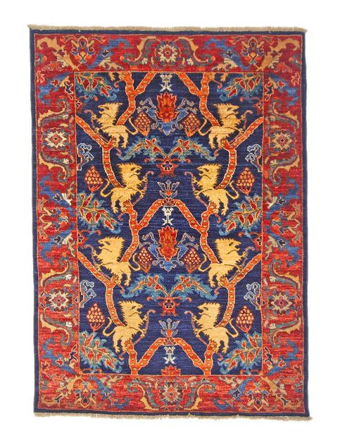 Afghan Folk/Serapi (3x5) blue/red - Nuvé