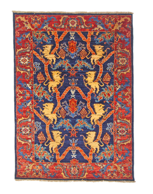 Afghan Folk/Serapi (3x5) blue/red - Nuvé