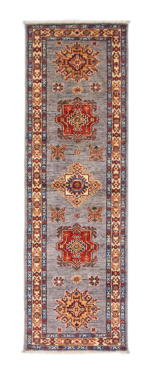 Super Kazak (1'11"x6'02") gray/multicolor - Nuvé