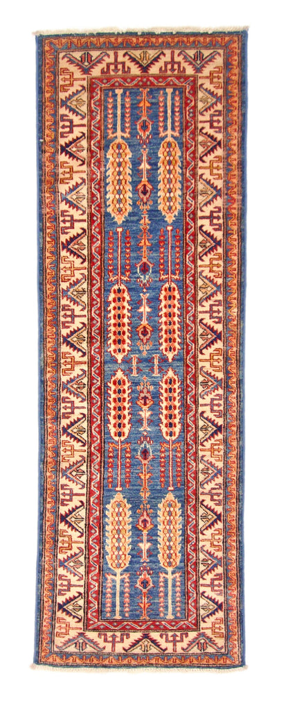 Super Kazak (2x6) blue/ivory - Nuvé
