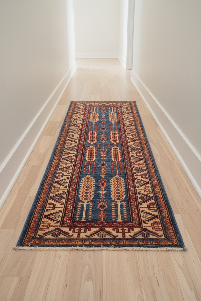 Super Kazak (2x6) blue/ivory