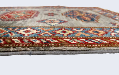 Super Kazak (1'11"x2'11") steel gray/blue - Nuvé