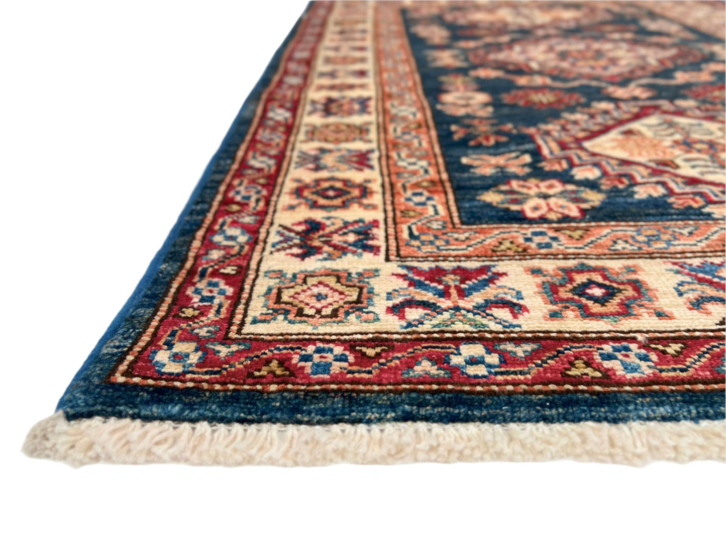 Super Kazak (2'08"x3'10") blue/ivory - Nuvé