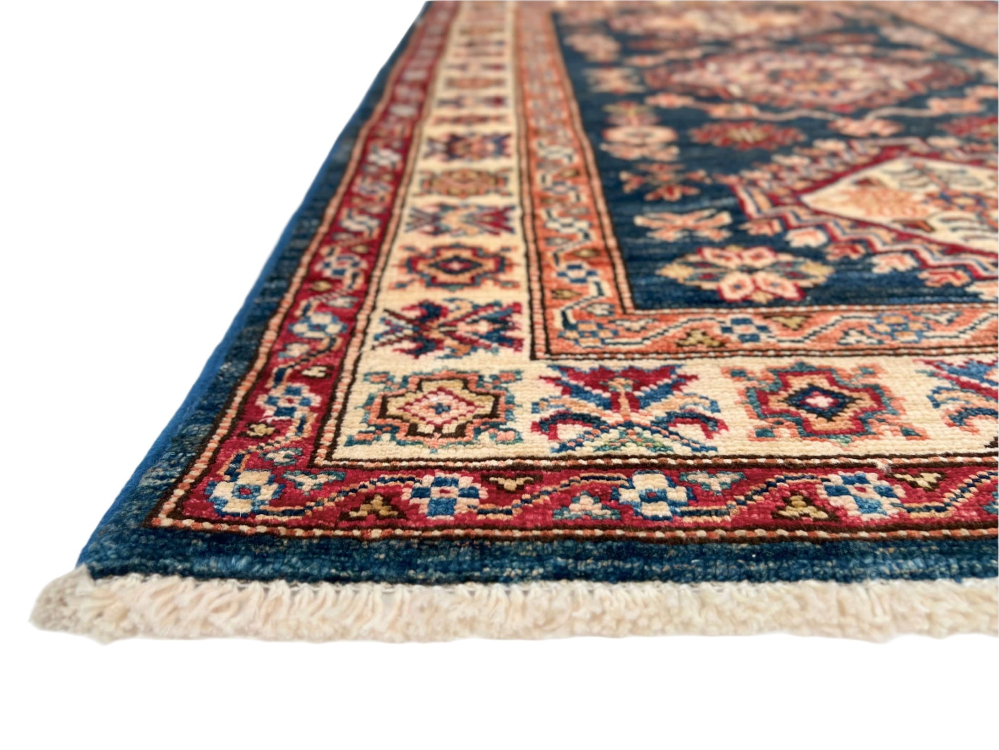 Super Kazak (2'08"x3'10") blue/ivory - Nuvé