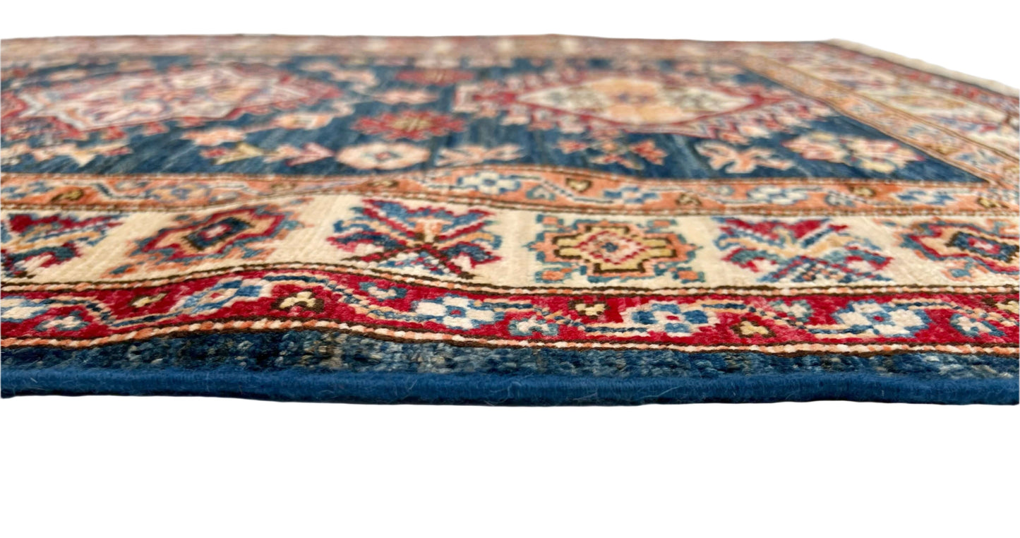 Super Kazak (2'08"x3'10") blue/ivory - Nuvé